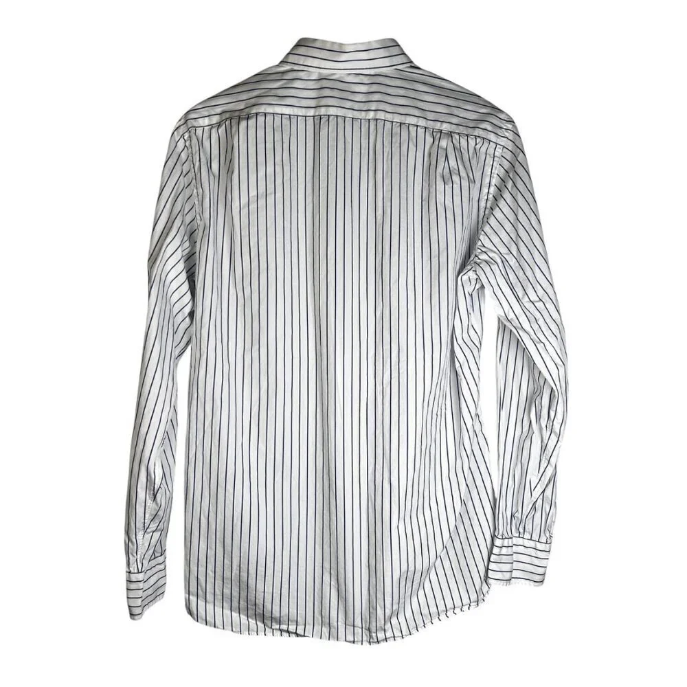 J. Crew Ludlow Premium Large Men Striped Dress Shirt Office Business